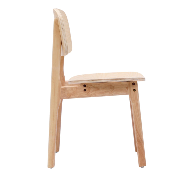 Set di 2 sedie in legno massiccio