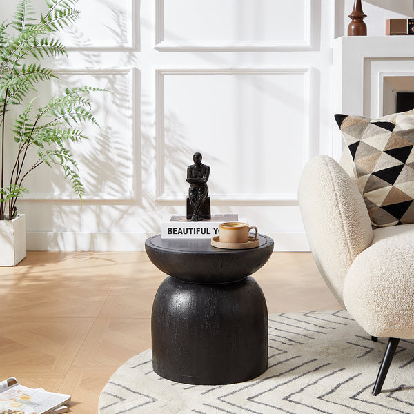 HJORRING - Tavolino, fine divano, interno/esterno, magnesite nera