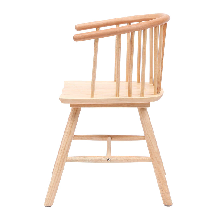 Set di 2 sedie in legno massiccio