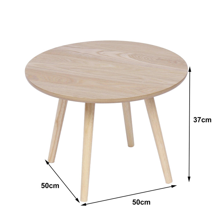 Tavolino in legno massiccio, colore naturale