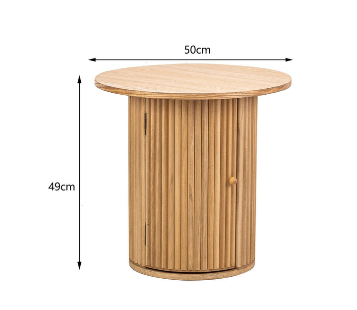 Tavolino in legno massiccio, colore naturale