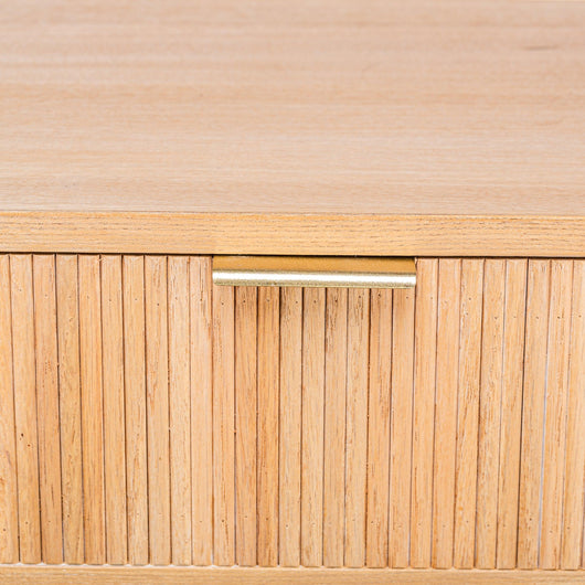 Comodino a 1 cassetto in legno naturale