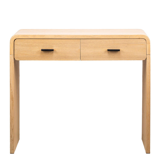 Consolle in legno a 2 cassetti in stile scandinavo
